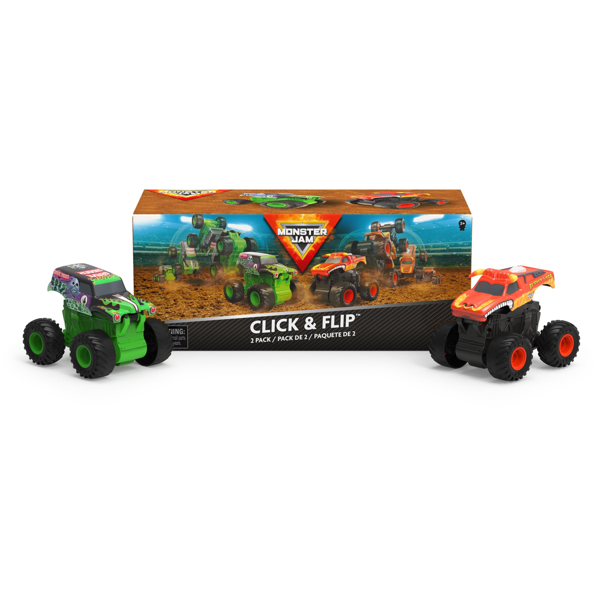 Monster Jam play-ready duo packs into a compact, colorful toy collection