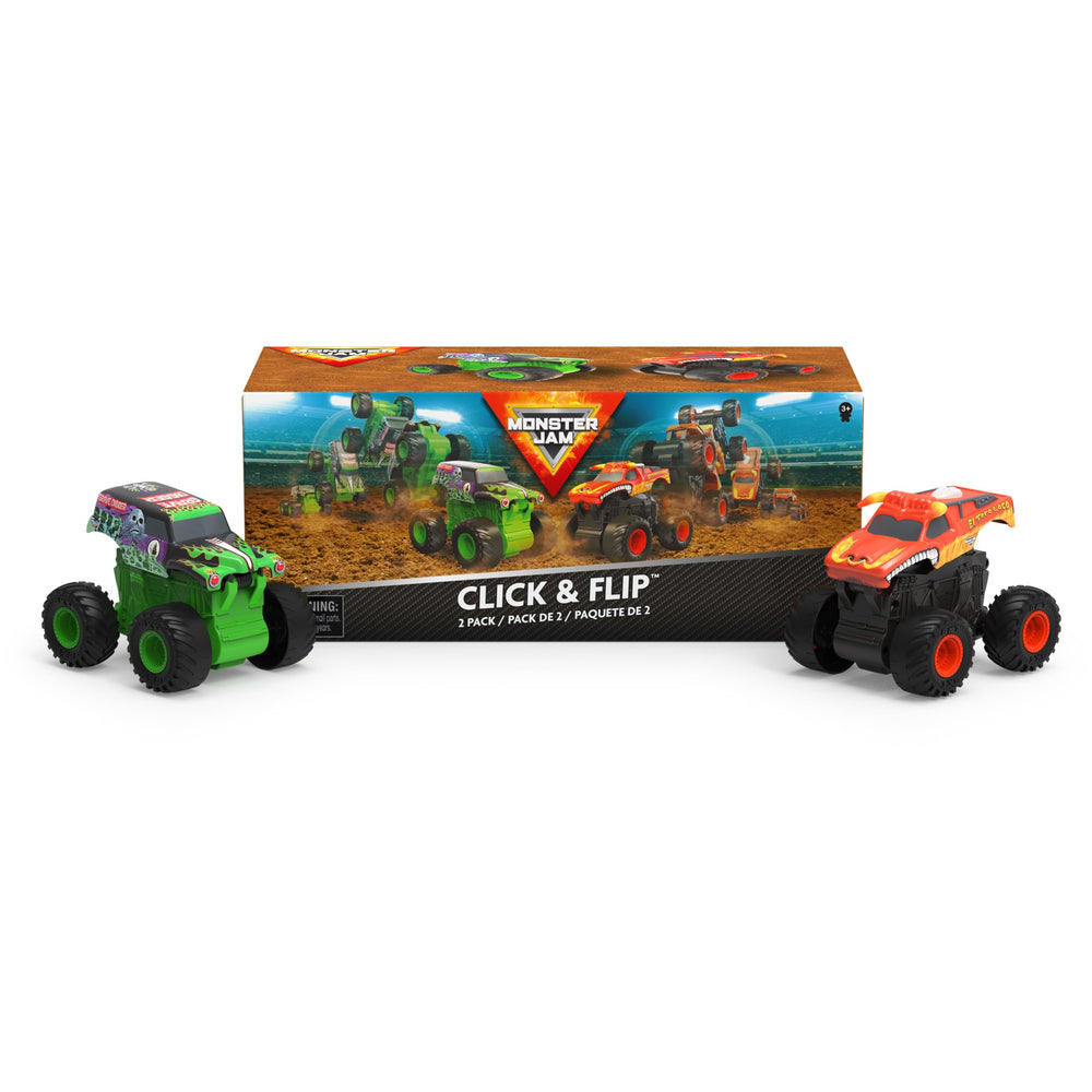 Monster Jam play-ready duo packs into a compact, colorful toy collection