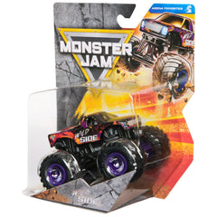 Monster Jam Wild Side 1:64 display-ready truck for shelves and imaginative play.