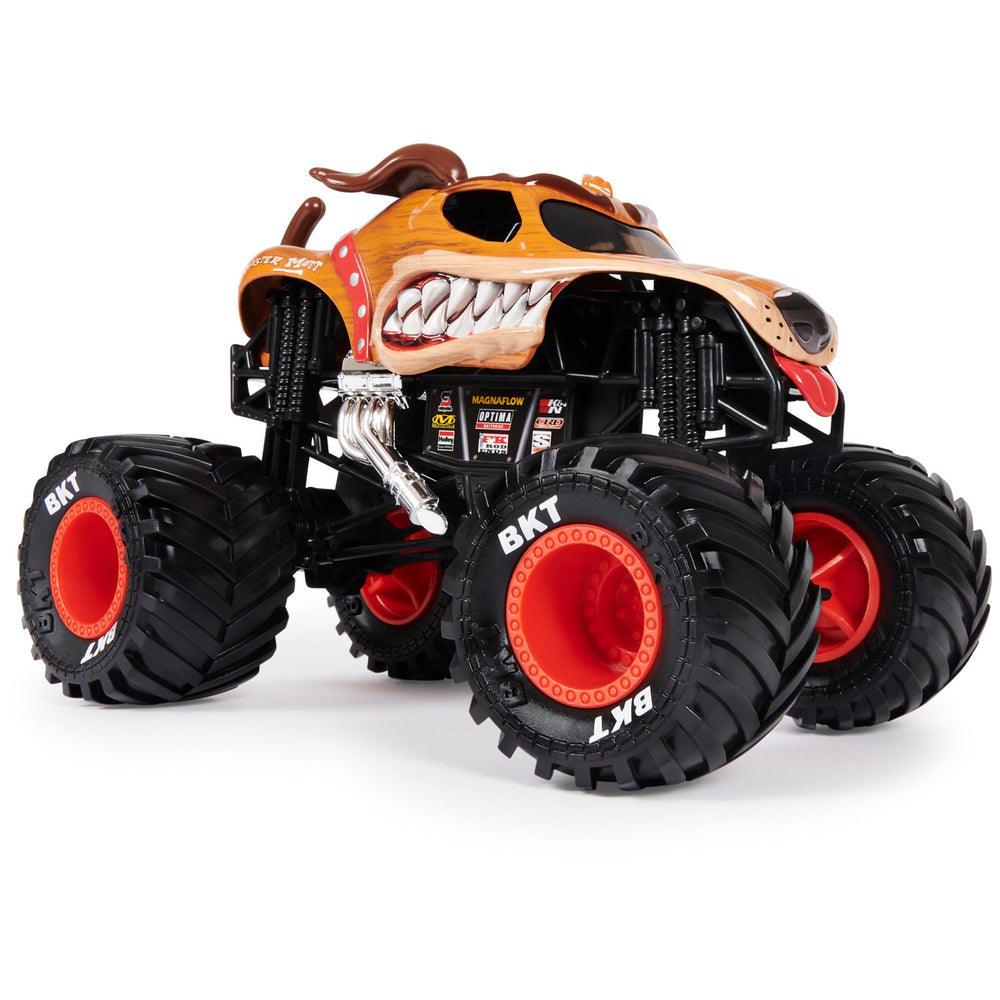 Monster Jam working suspension highlights action-ready features for dynamic play.