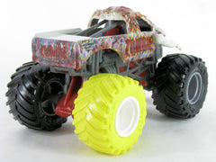 Monster Jam Zombie Series 33 QR poster on back for downloads.