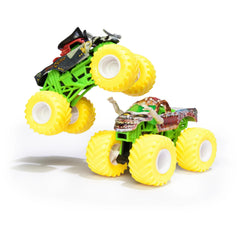 Monster Jam Pirate’s Curse 1:64 scale truck with iconic hook design, ideal for dynamic racing displays.