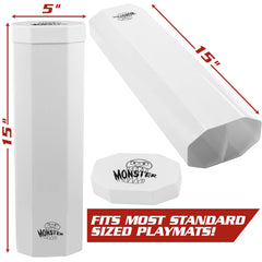 Monster Protectors durable cap construction supports long-lasting playmat storage.
