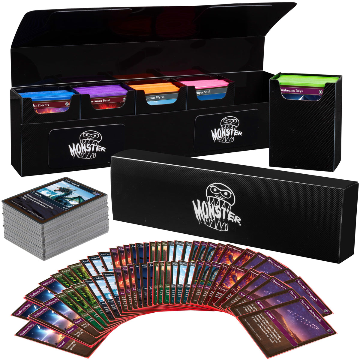 Monster Protectors Hydra XL Deck Box exterior rugged finish for on-the-go card storage