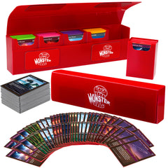Monster Protectors Hydra XL deck box open with five dividers for organized decks.