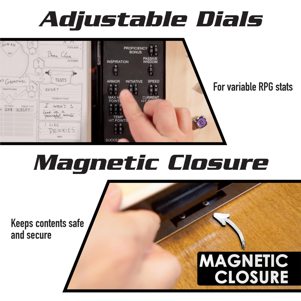 Monster Protectors magnetic closure keeps accessories secure for travel