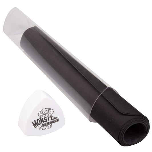 Monster Protectors Prism Playmat Tube White Cap protects mats on the go with durable cap.