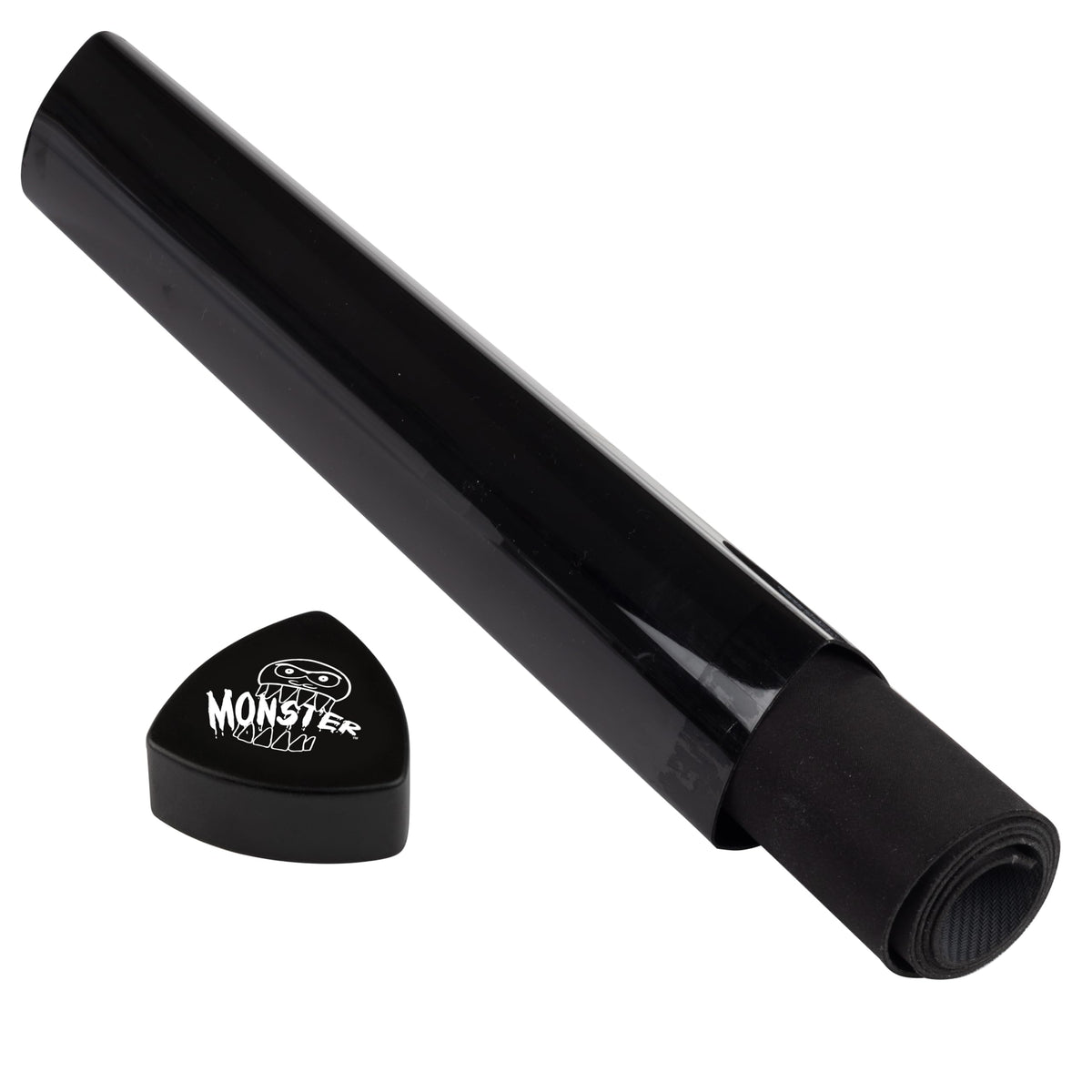 Monster Protectors prism playmat tube opaque black securely holds a single mat on any surface