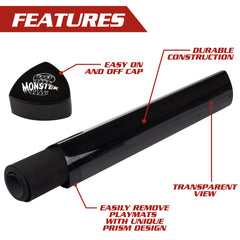 Monster Protectors prism playmat tube triangular design prevents accidental rolling off tables