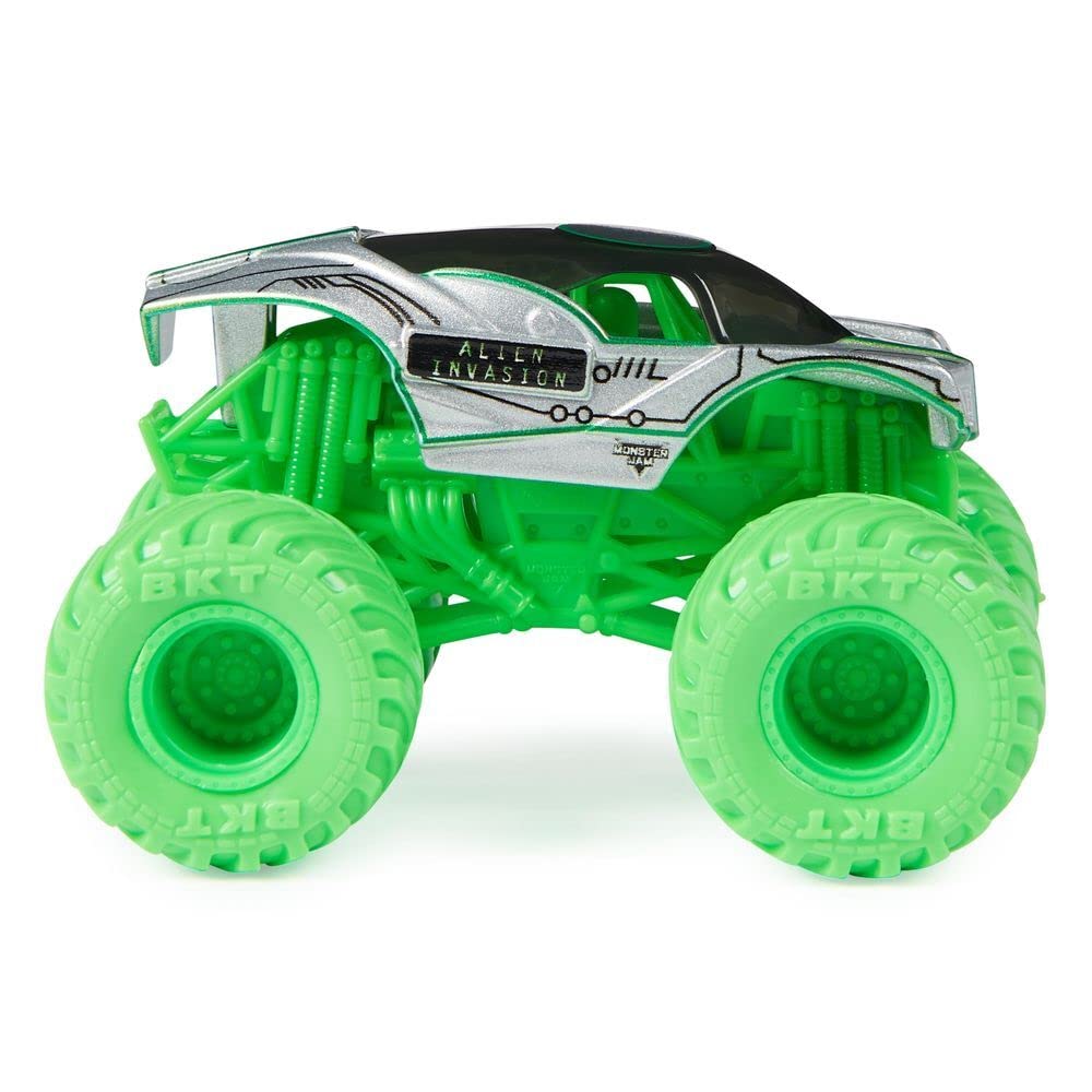 Monster Jam diecast truck with driver molded seat for realism