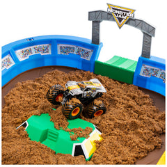Crushed car mold adds realistic terrain obstacles.