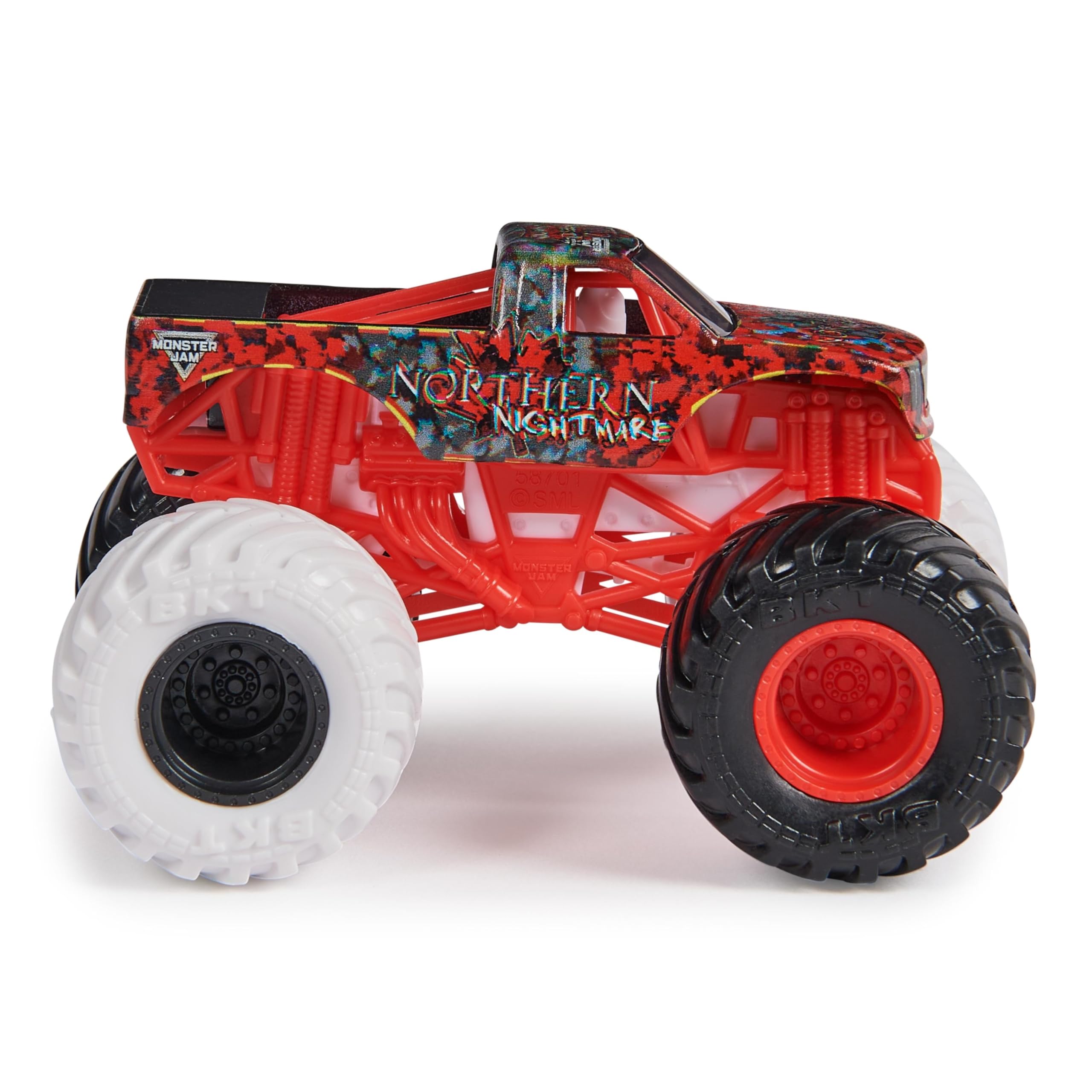 Vivid body graphics highlight Monster Jam Northern Nightmare for collectors.