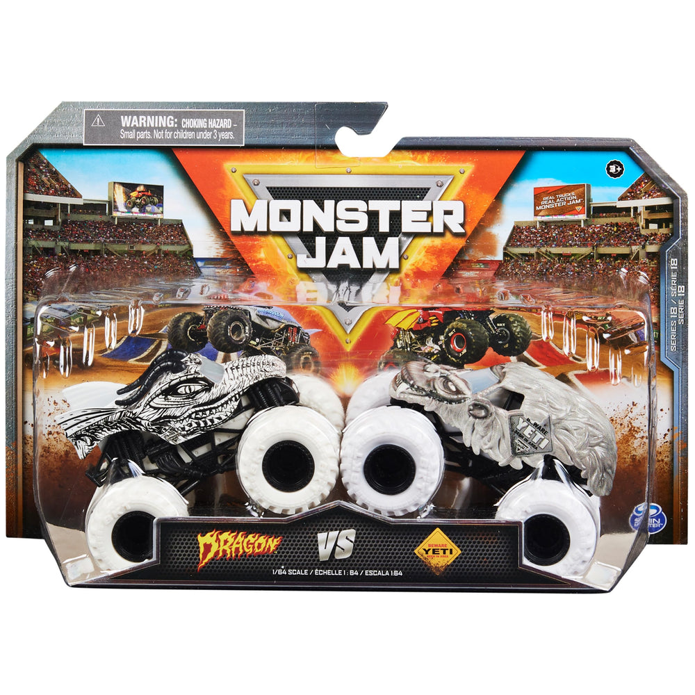 Monster Jam Dragon 1:64-scale truck with vivid graphics for imaginative play