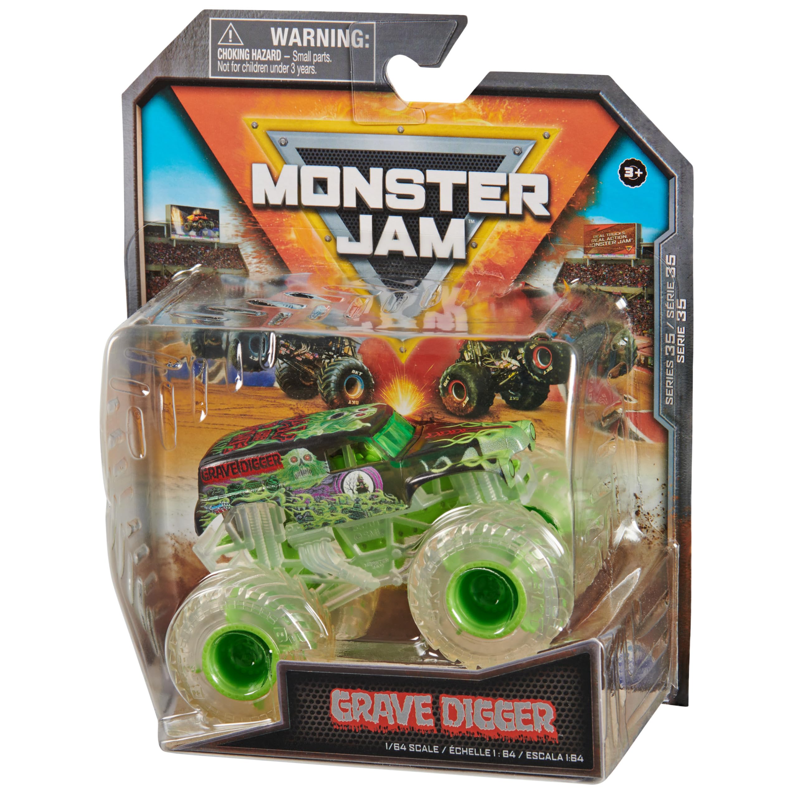 Kids enjoy stunt-style play with durable die-cast toy.