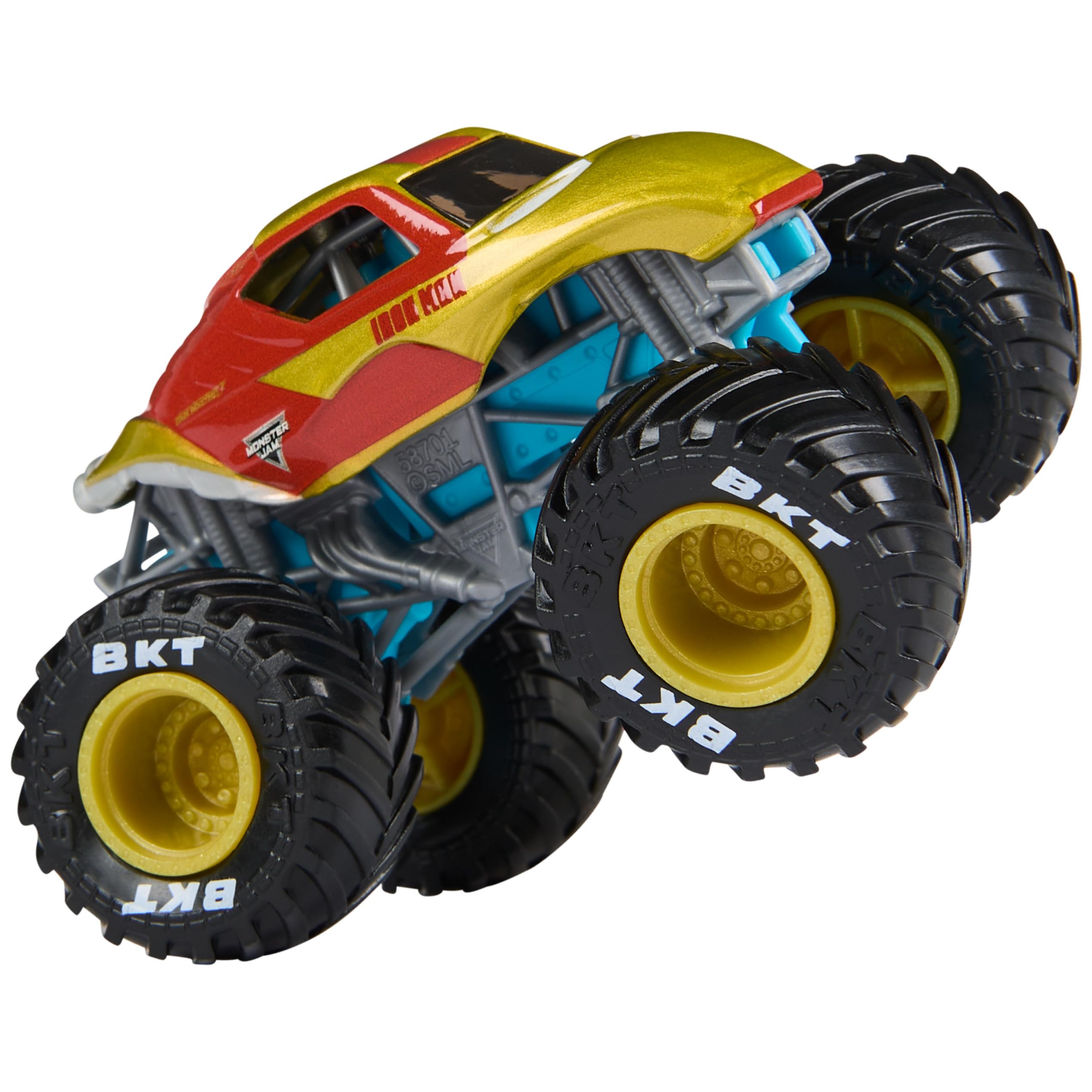 Monster Jam Marvel packaging display for collectors and gifts.