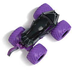Monster Jam Spider-Man truck with vibrant street-art style sparks imaginative play.