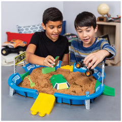 Monster Dirt surface offers realistic texture and easy cleanup.