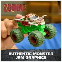 Monster Jam Smash and Bash Zombie tires close-up highlighting premium BKT tires