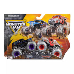 Monster Jam Son-uVa Digger front view in die-cast finish for dynamic play.