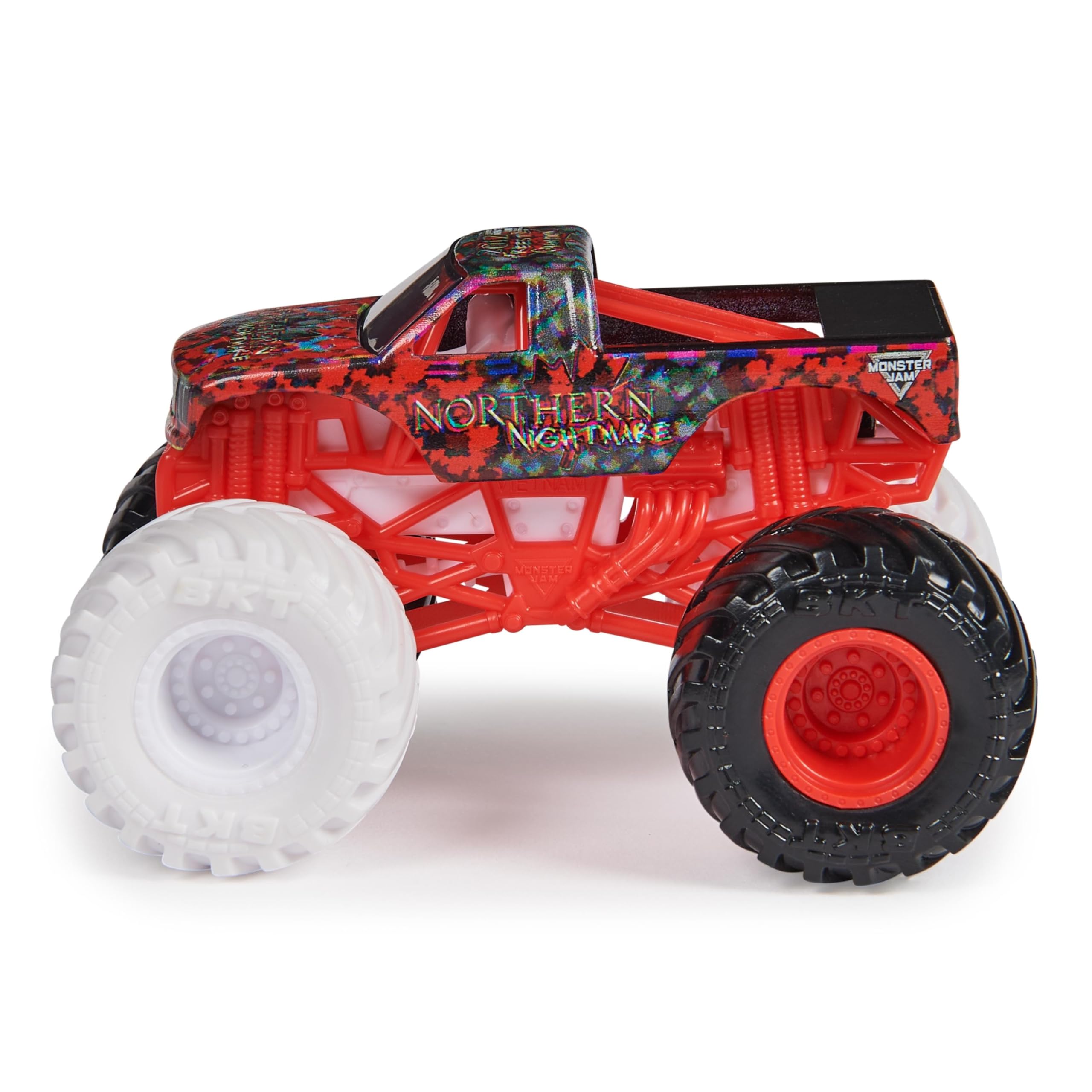 Styled 1:64 chassis designed for shelf display and play.