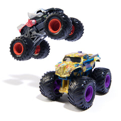 Monster Jam Thanos vs Thor die-cast trucks for action-packed superhero showdowns