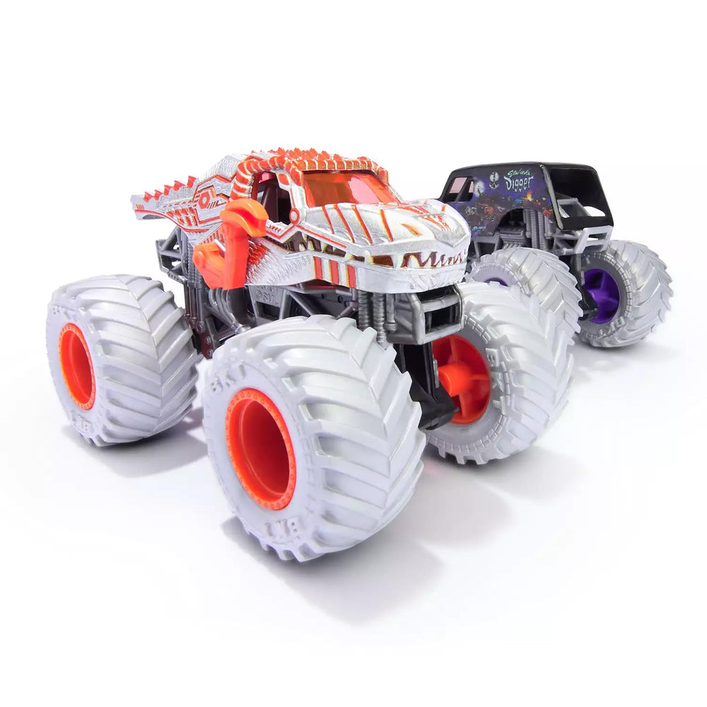 Monster Jam ThunderROARus side action highlighting collectible detail for display.