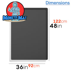 MonsterMat protective table cover 36x48 ideal for crafts, painting, and heavy projects.