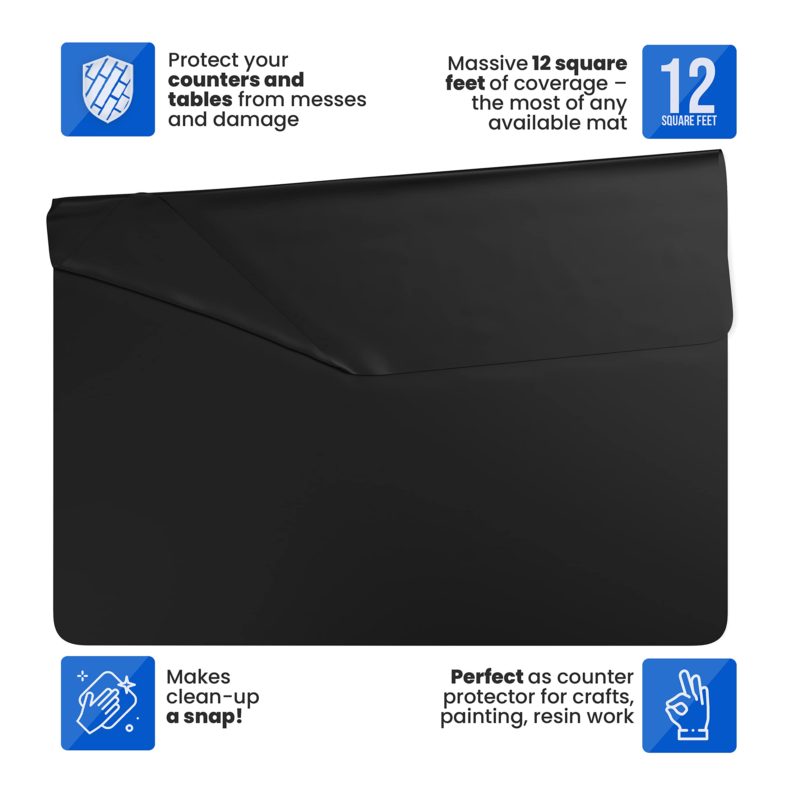 MonsterMat soft non-stick silicone mat for painting, crafting, or play surfaces.