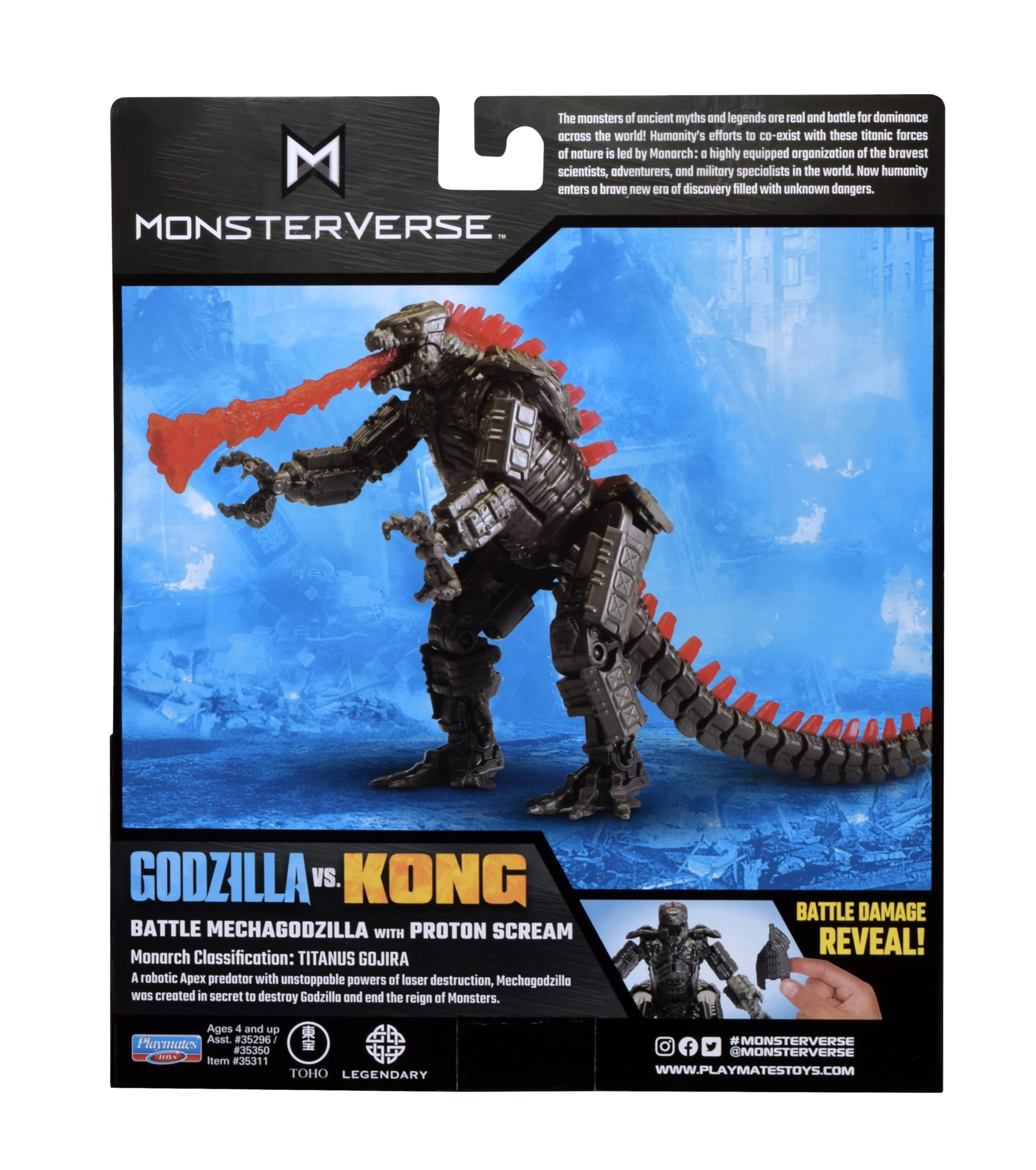 MonsterVerse collectible packaging suitable for display on a shelf.