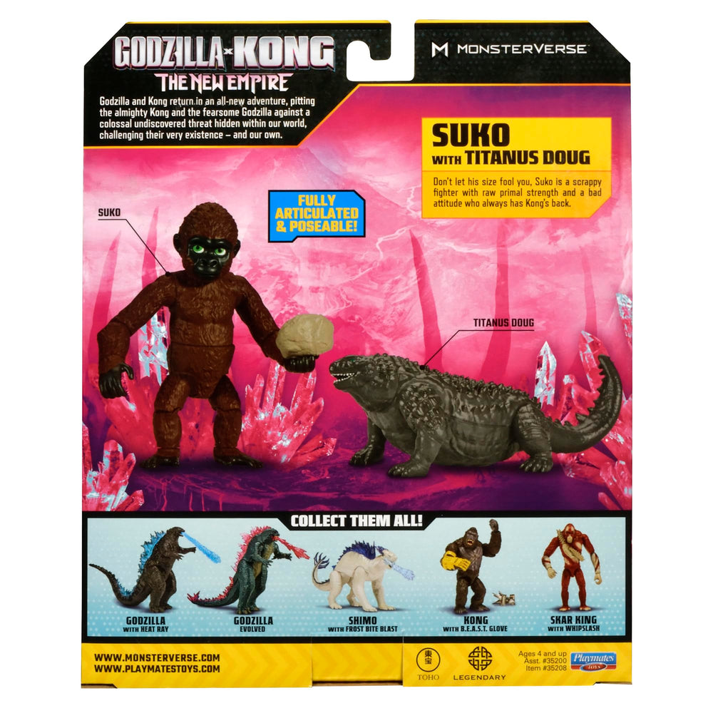 MonsterVerse Suko figure with 12 articulation points supports versatile posing