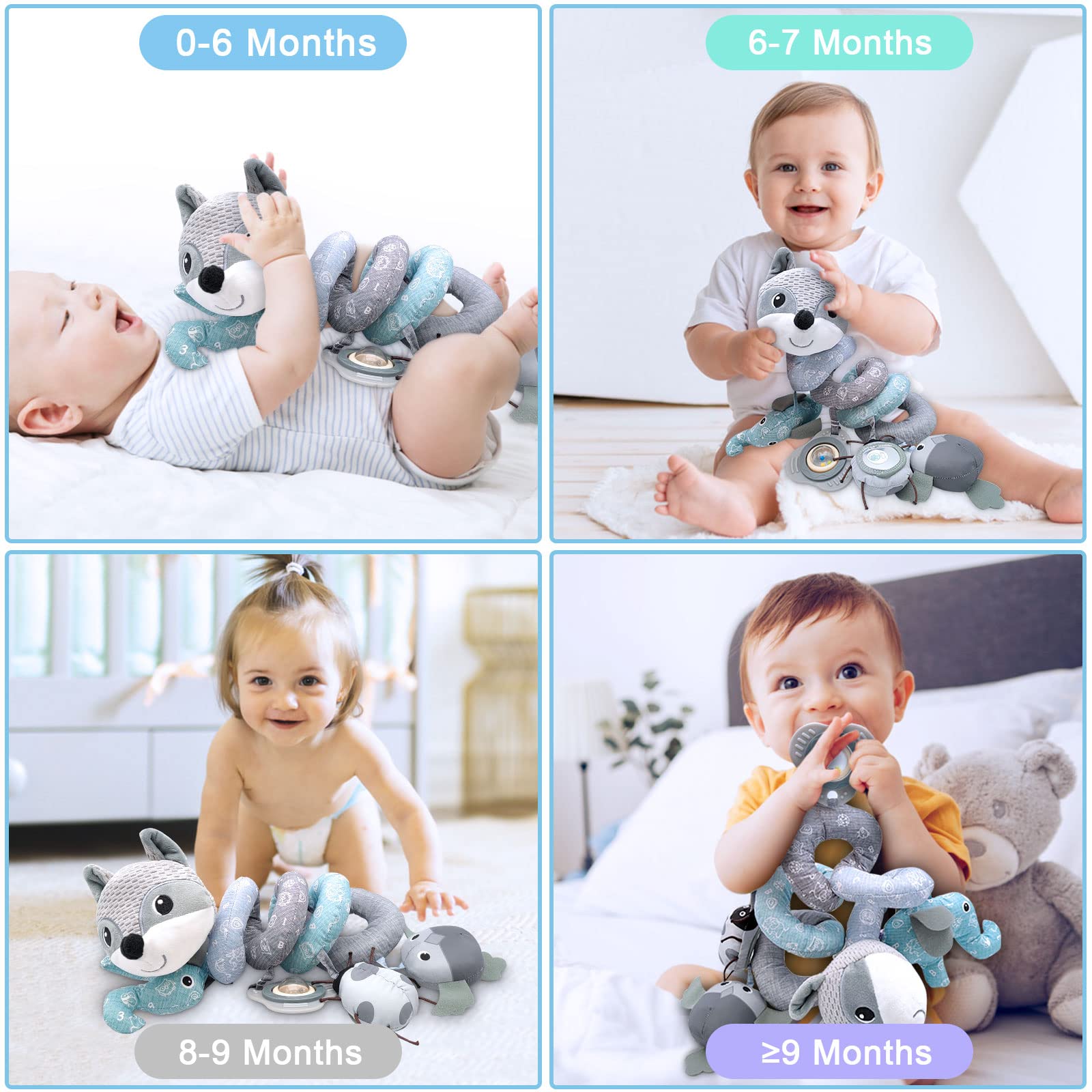 MONSTIME teether with textured surfaces for gum relief