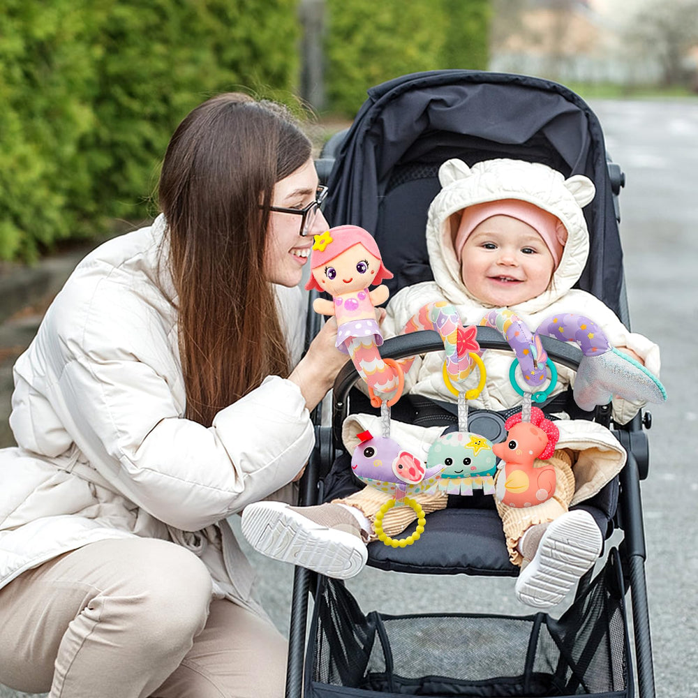 MONSTIME secure strap system keeps toys attached during outings.