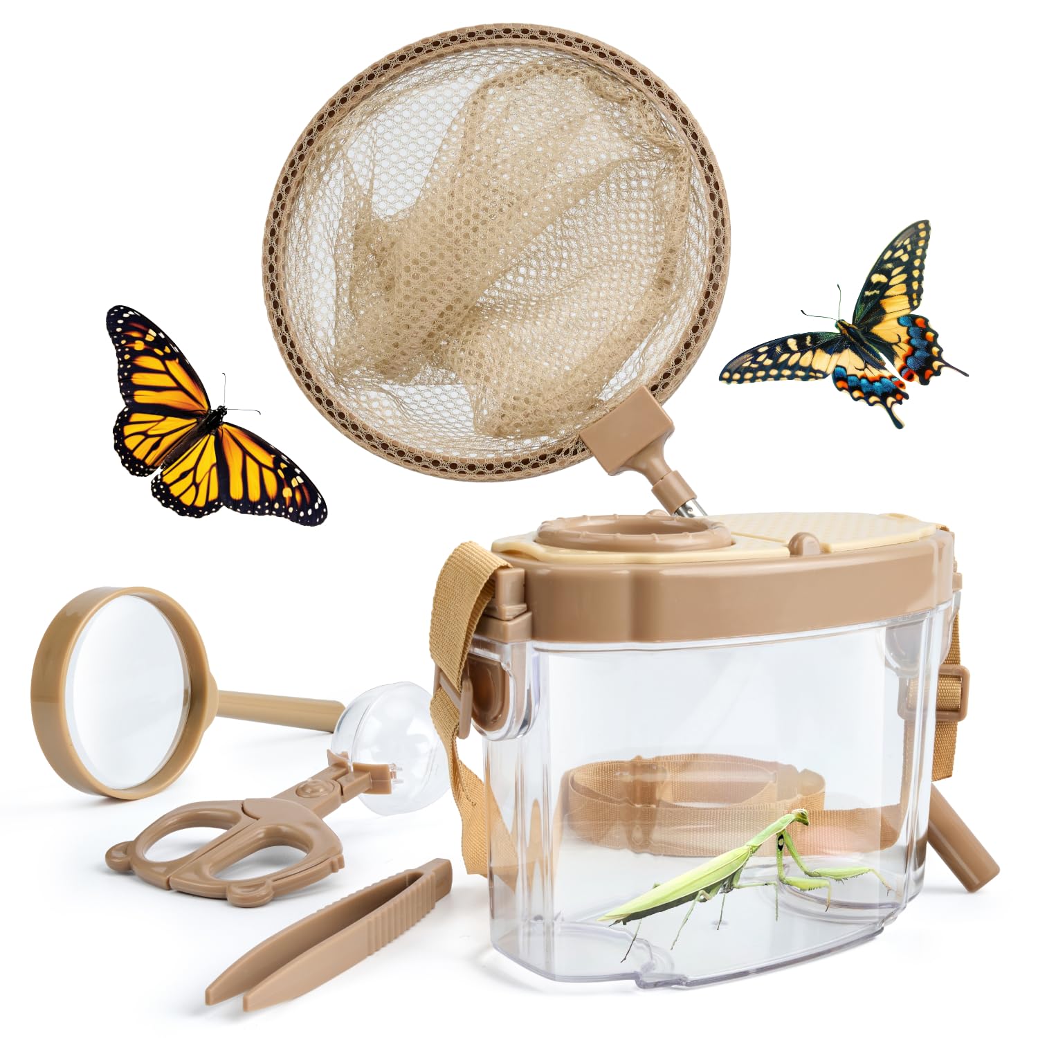 Montessori Mama bug catcher kit with strap for outdoor exploration.