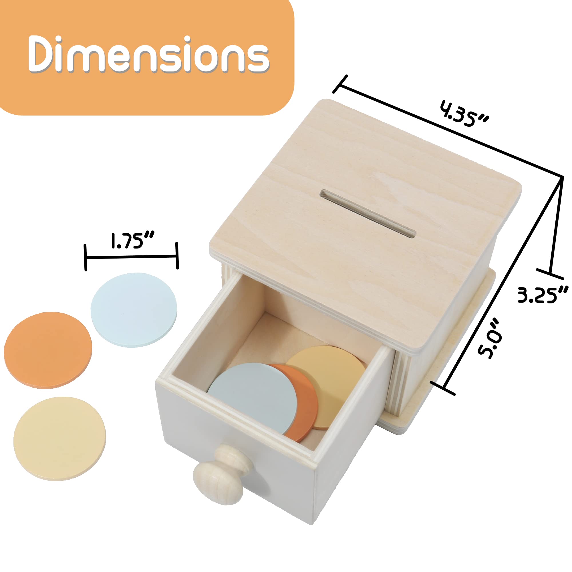 Montessori Mama gift-ready coin box ideal for birthdays and holidays.