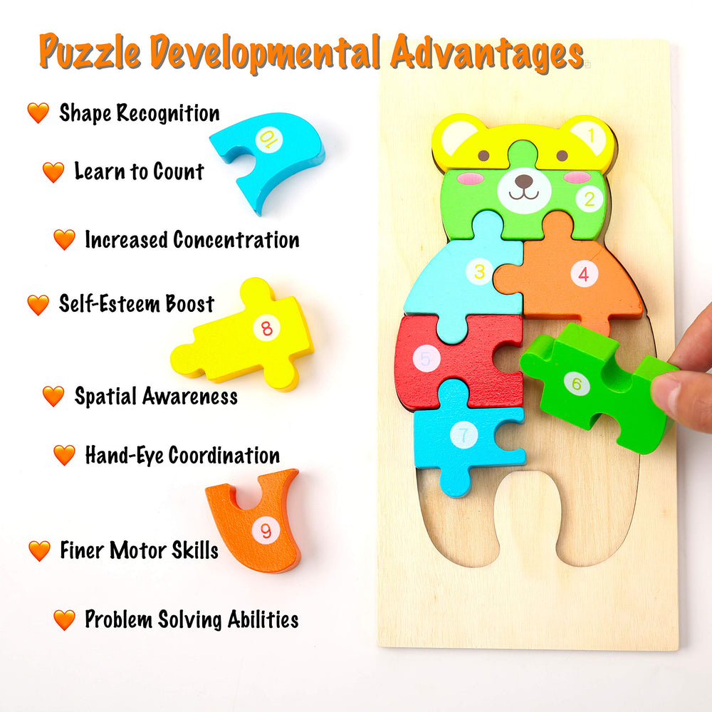 Montessori Mama wooden dolphin puzzle enhances hand-eye coordination in ocean themed play