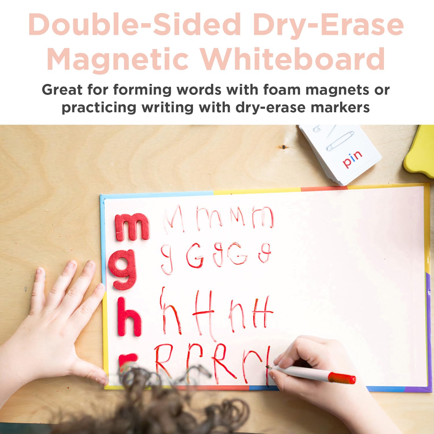 Montessori & Me CVC picture cards linking sounds to real objects.
