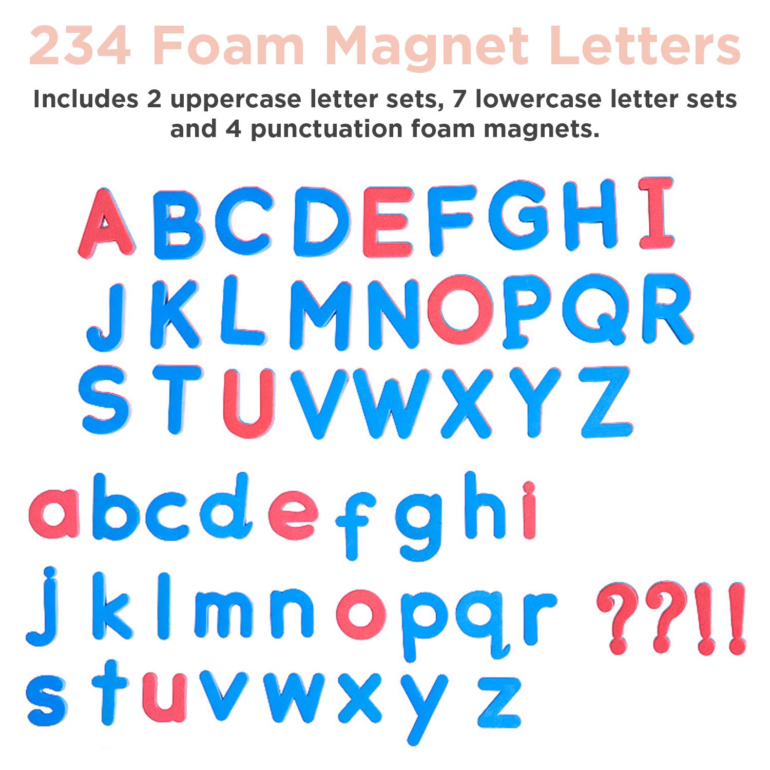 Montessori & Me soft EVA foam letters promote safe play.