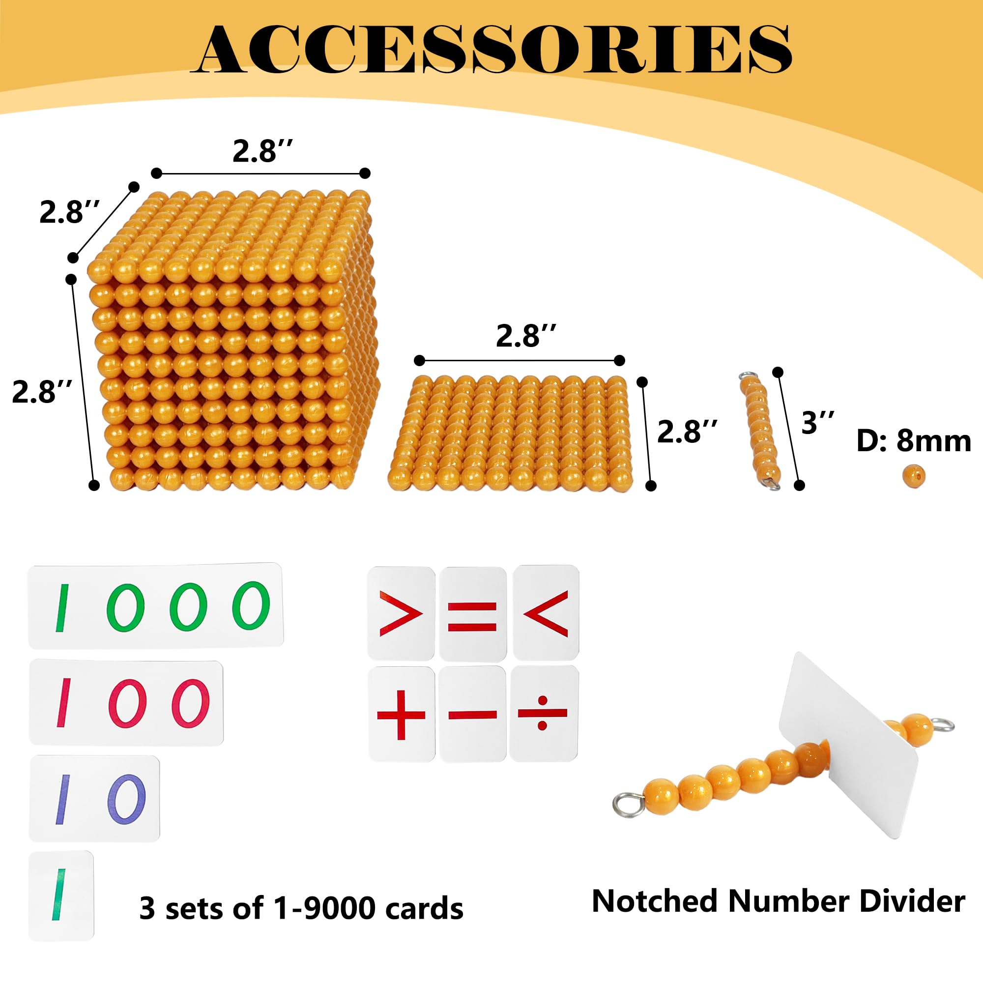 Montex operator cards for practicing basic arithmetic operations.