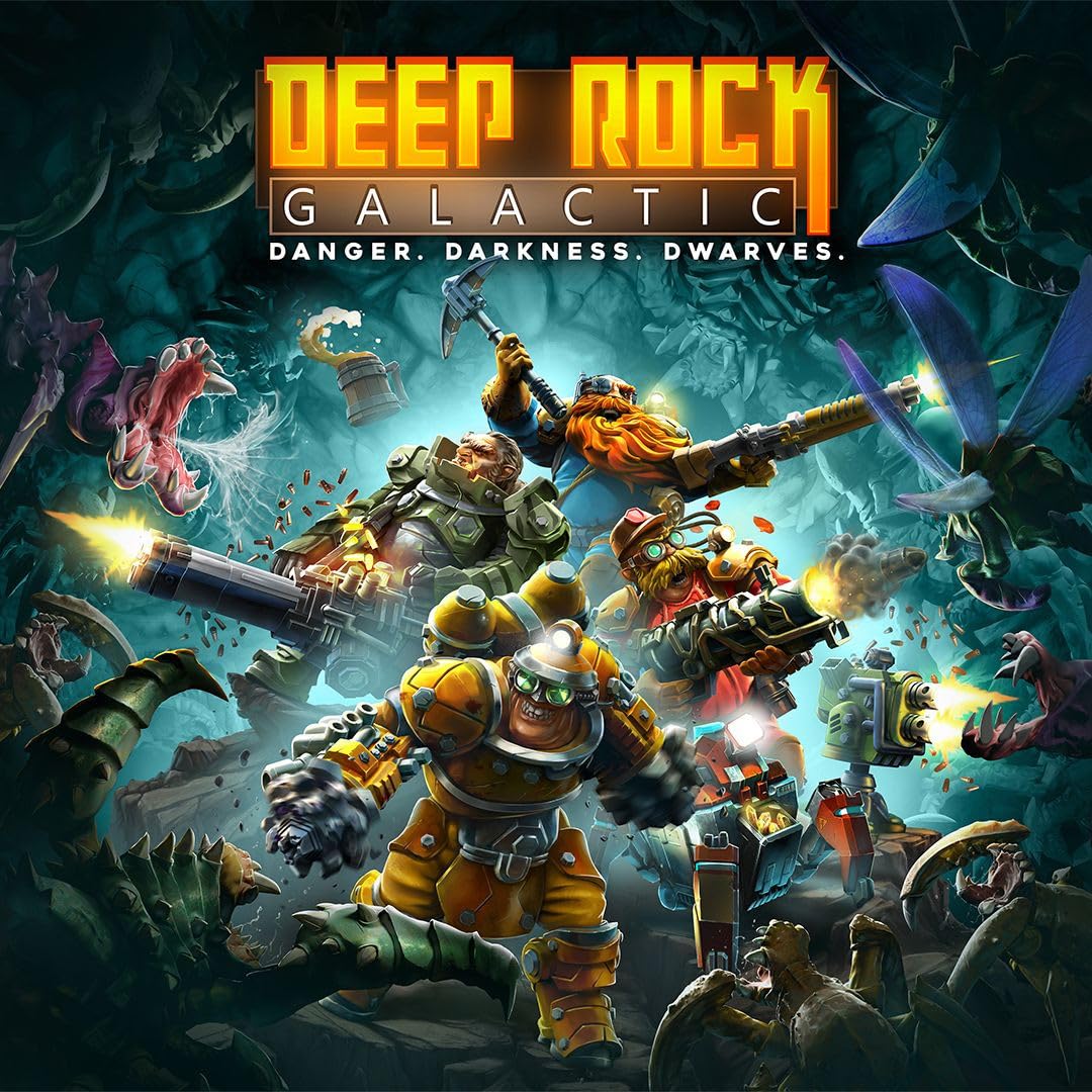Mood Deep Rock Galactic 2nd Edition cover image showcases cooperative play and team strategy.