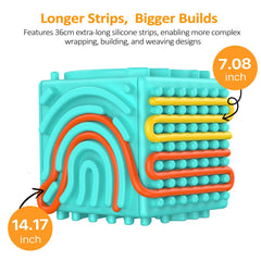 MoodLife silicone sensory cube close-up highlighting soft-touch surface