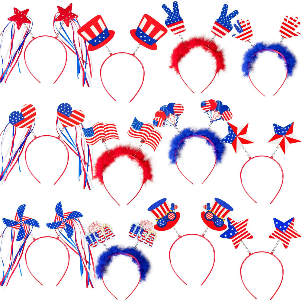 Moon Boat Uncle Sam hat head bopper for festive Fourth of July parades