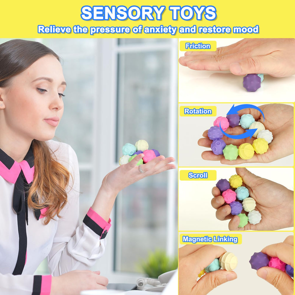 Moonhua 3D-diy rotation, folding fidget balls for creative play.