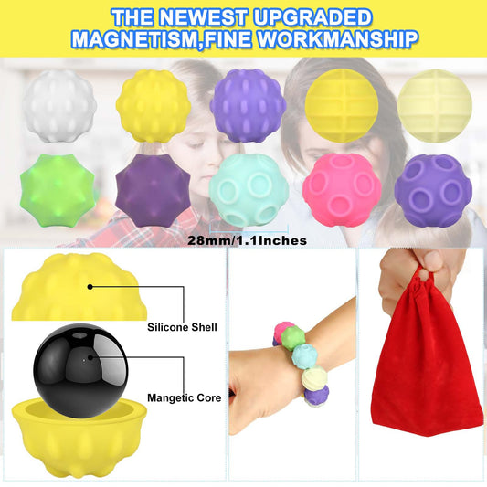 Moonhua Rainbow Texture Sensory Fidget Ball purple enhances concentration and tactile engagement.