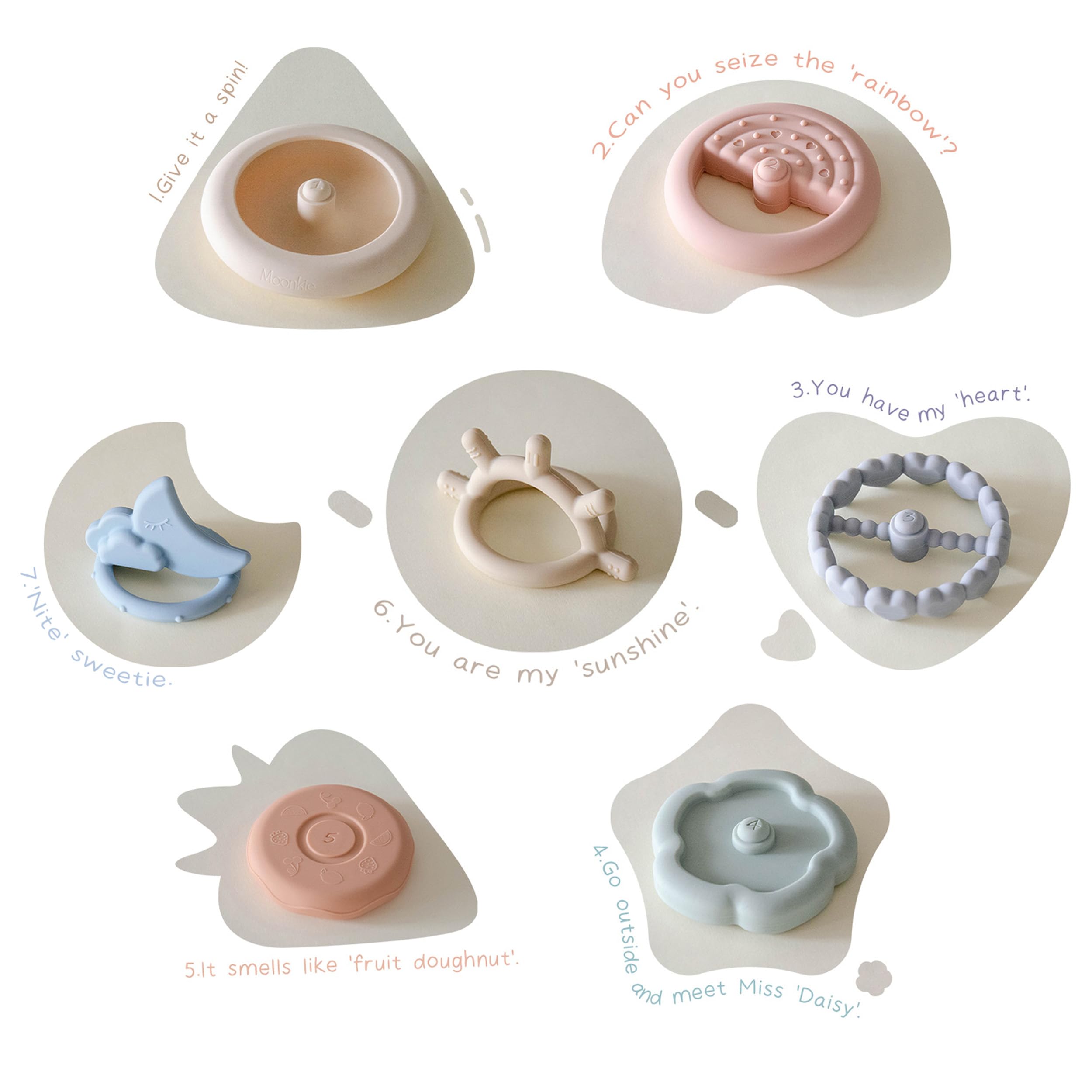 Moonkie stacking toy features breathable holes, easier cleaning and air flow