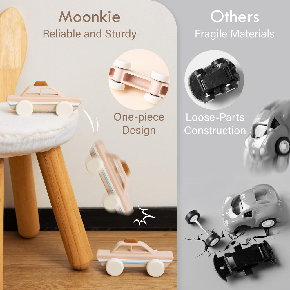 Moonkie Bear with teething-friendly legs for gum soothing during play
