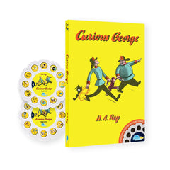 Moonlite Curious George reel projector on wall enhances immersive storytelling.