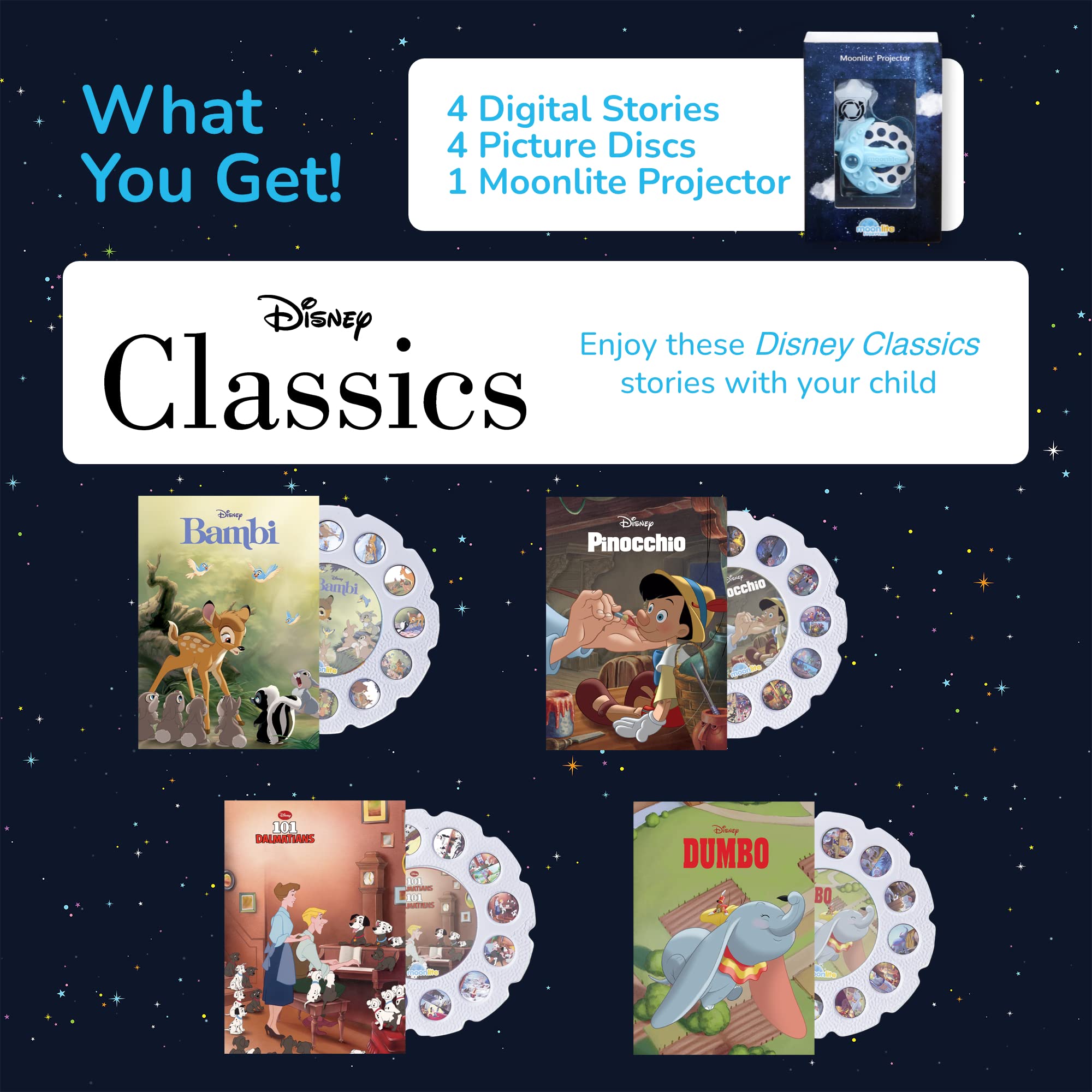 Moonlite Disney 101 Dalmatians illustrations spark playful, colorful scenes.