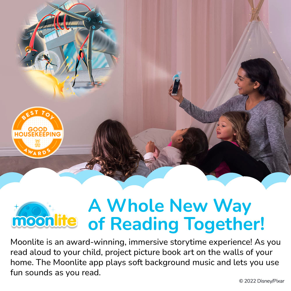 Moonlite Cars Disney Pixar visuals bring energetic scenes to life during reading.