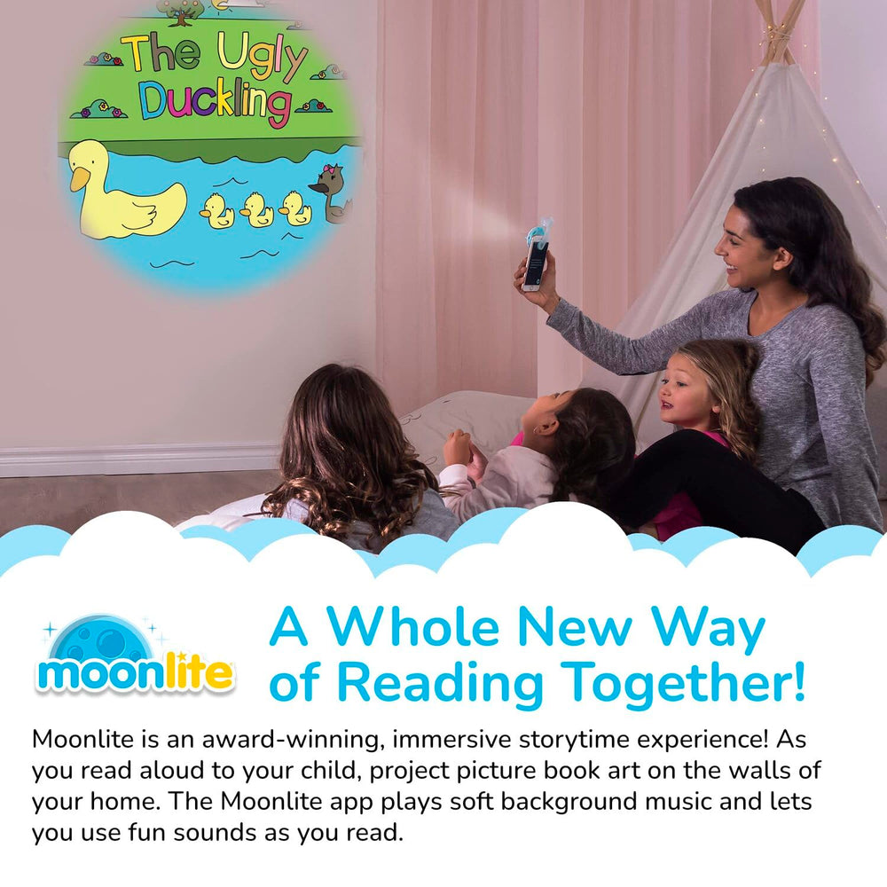 Moonlite expanding library with stories supports early learning adventures.