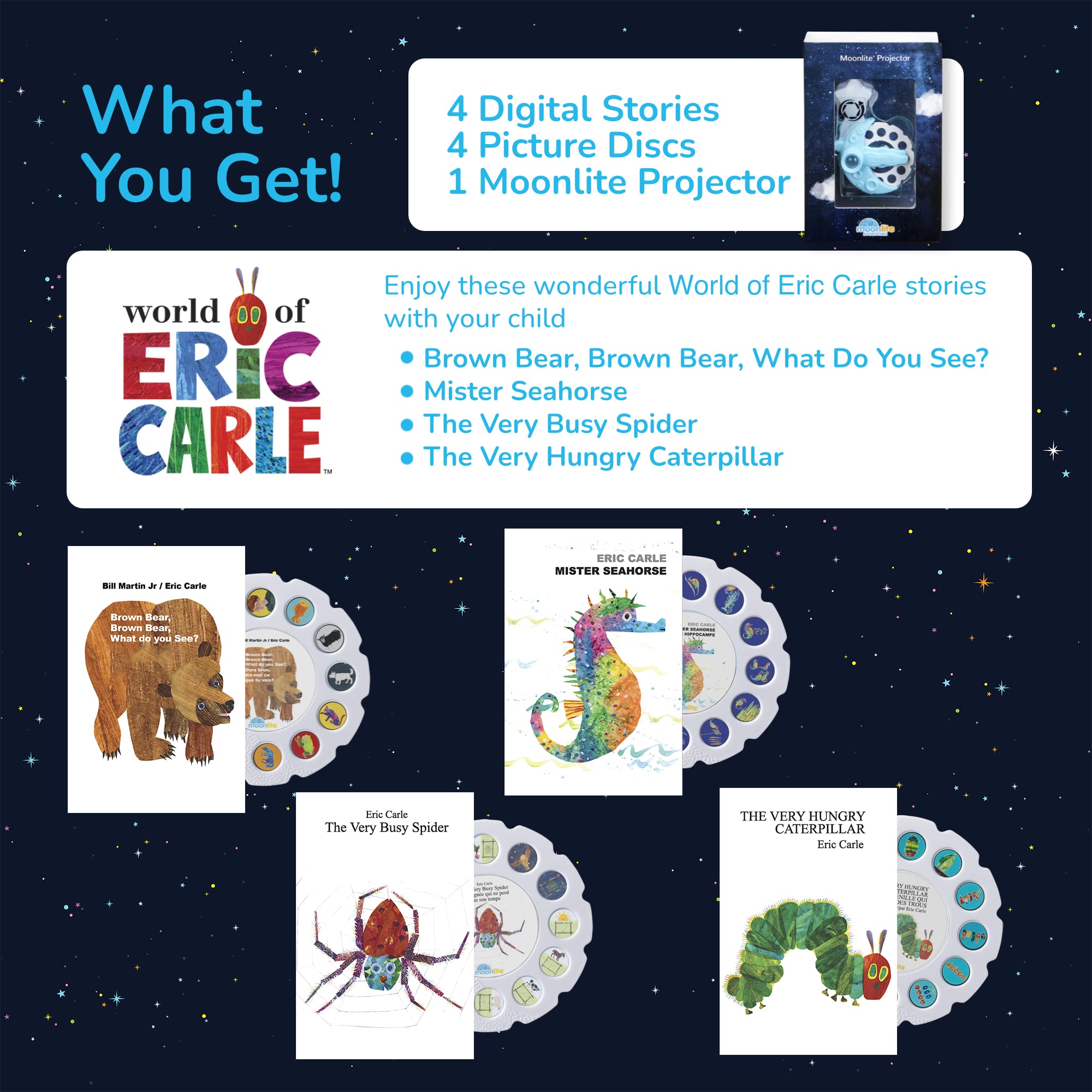 Moonlite Mister Seahorse visuals create gentle ambience for travel storytime